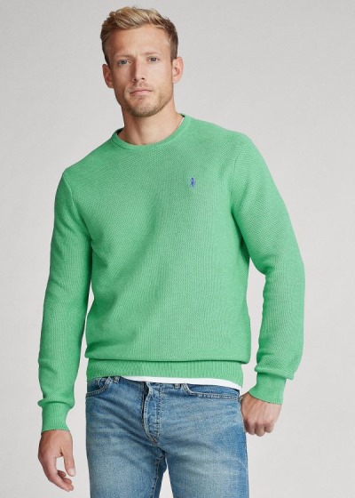 Men's Polo Ralph Lauren Cotton Crewneck Sweater | 580612TWY